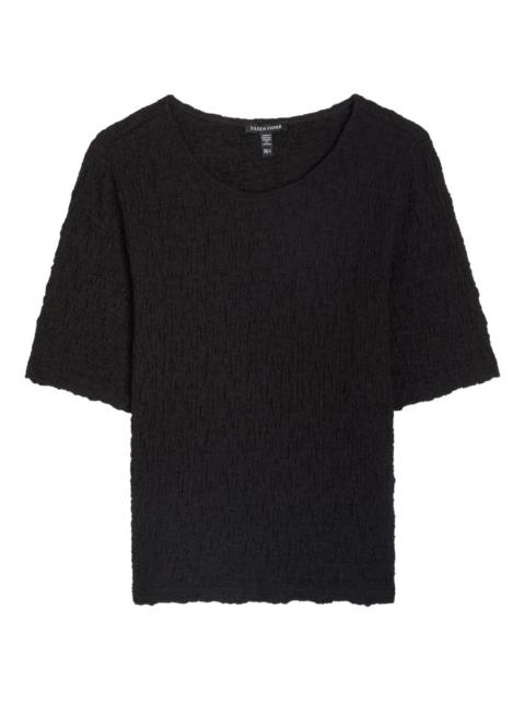 EILEEN FISHER Bubble jacquard crew-neck top