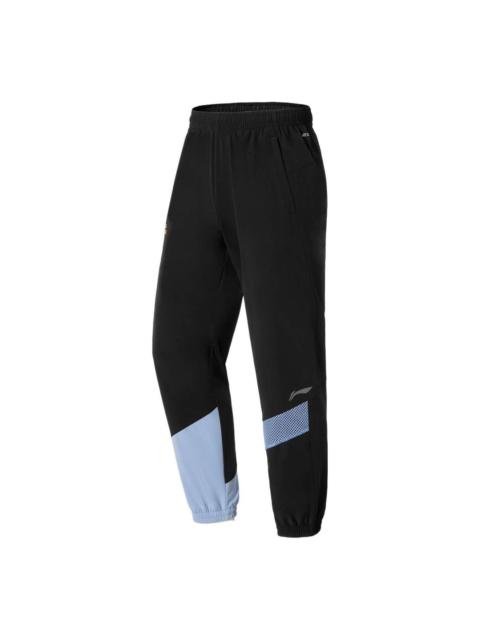 Li-Ning Li-Ning Sport Running Sweatpants 'Black Blue' AYKS345-1