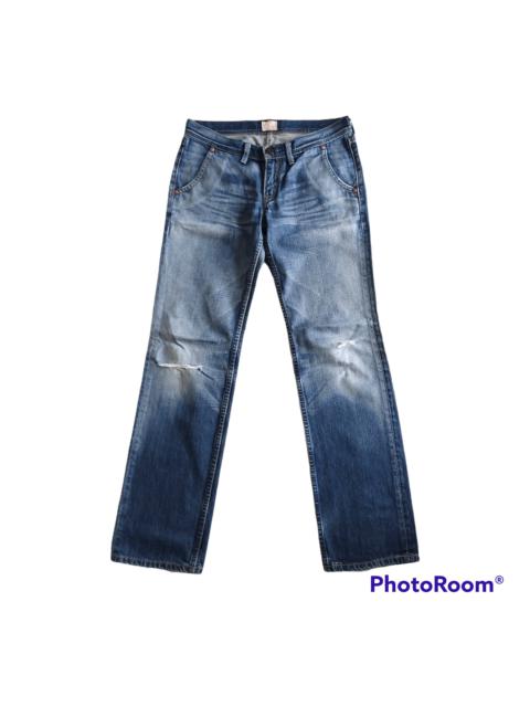 Other Designers Levi's × Vintage - Levi's Red Loop Distressed Blue Denim Jeans