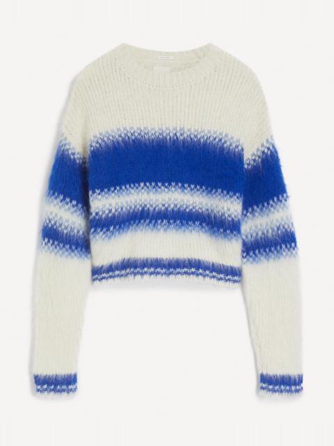 MOTHER Crop Blurred Lines Jumper