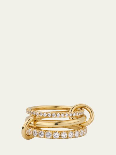 Spinelli Kilcollin Norah 18K Yellow Gold Pave Diamond Ring