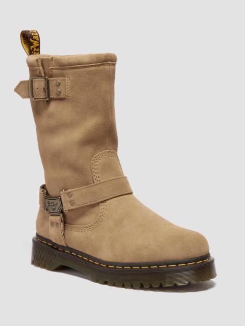 Dr. Martens ANISTONE HI SUEDE BIKER BOOTS