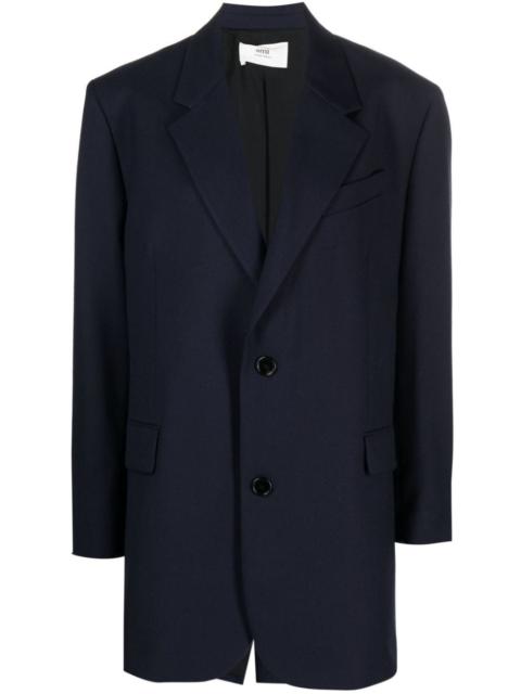 AMI Paris notched-lapels single-breasted blazer