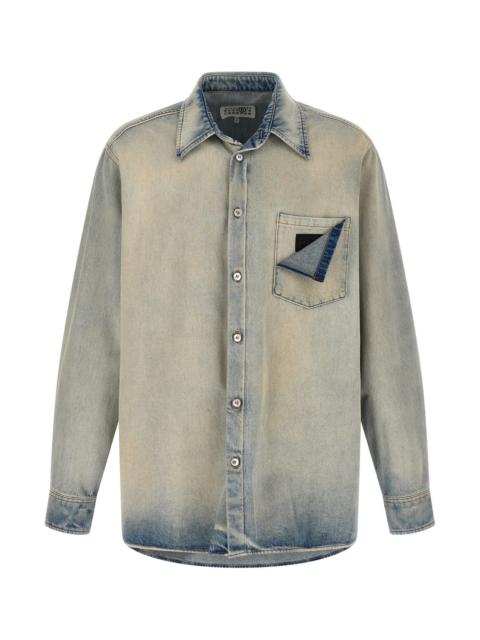 MM6 Maison Margiela 'Numeric Signature Mm6' Denim Shirt