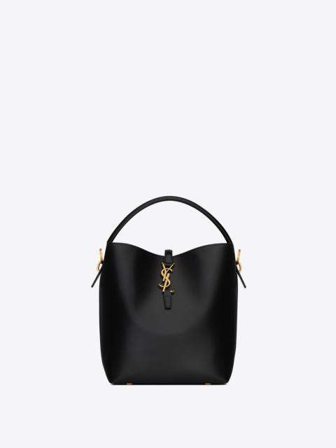 Saint Laurent Le 5 A 7 Hobo Bag In Smooth Leather Noir in Smooth Calfskin  Leather with Bronze-tone - US
