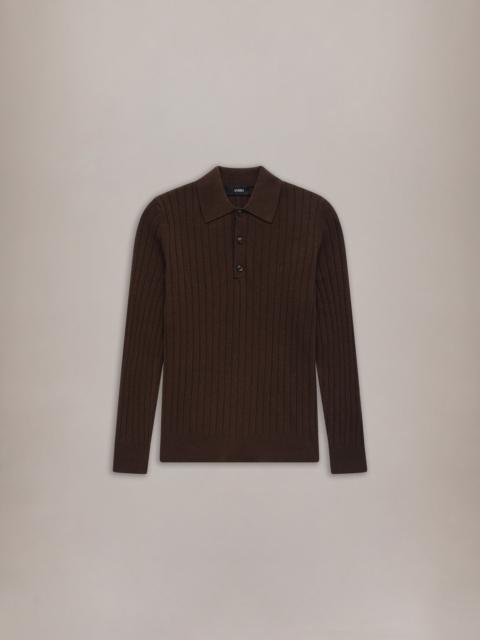 AMIRI AMIRI SOFT RIB KNIT POLO