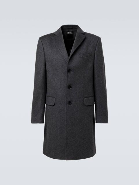 ZEGNA Wool and cashmere-blend coat