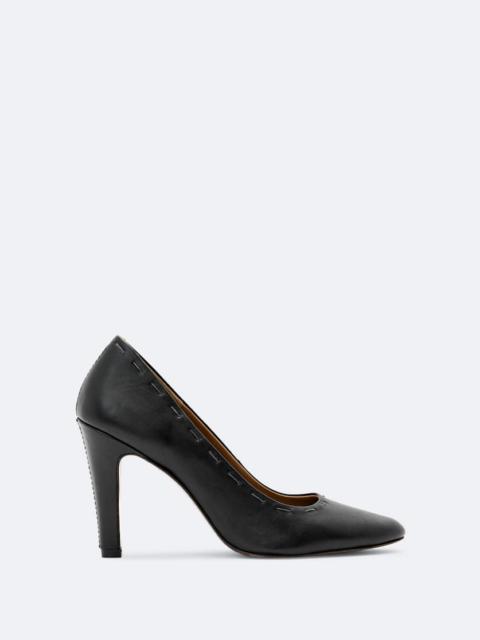 ALLSAINTS ANNA HAND-STITCH LEATHER COURT SHOES
