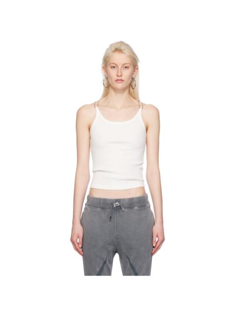 Dion Lee White Wire Strap Tank Top