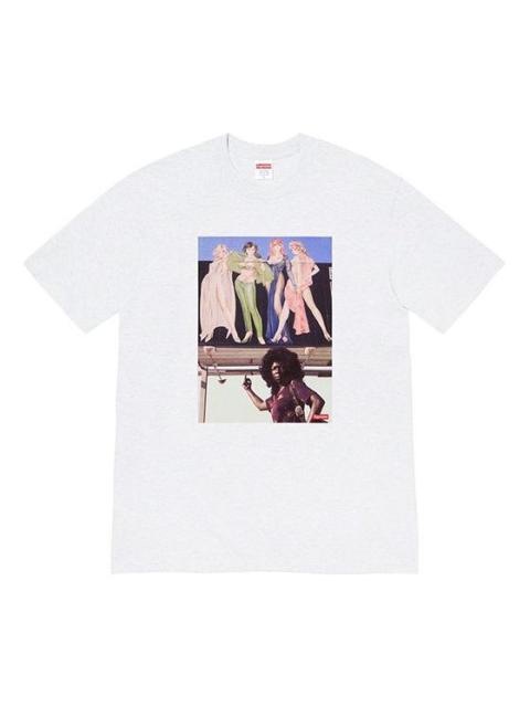 Supreme Supreme FW19 Week 7 American Picture Tee USA Photo Printing Short Sleeve Unisex Gray SUP-FW19-737