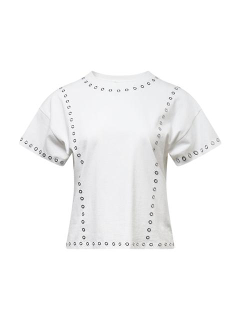 rag & bone Kelly Grommet Embellished Boxy Tee