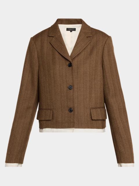 rag & bone Lawrence Cropped Single-Breasted Jacket