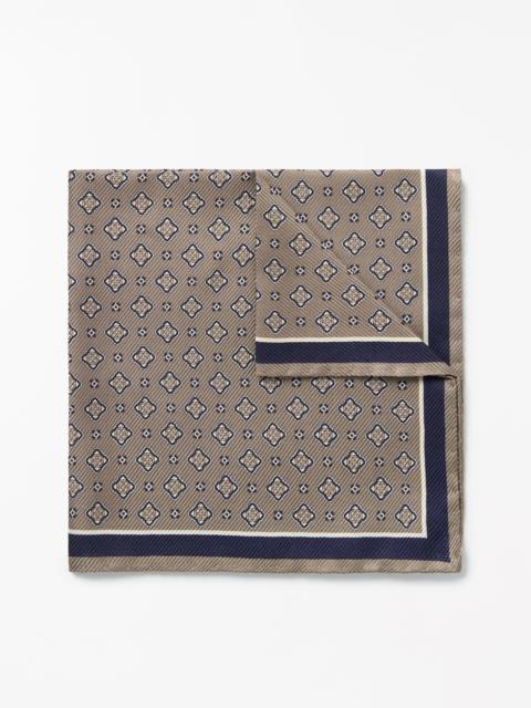 TIGER OF SWEDEN Quadra Printed Silk Handkerchief