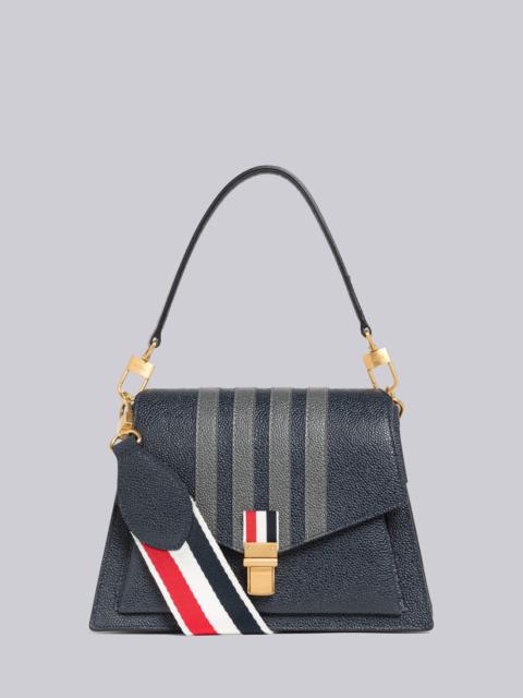 Thom Browne Pebble Grain Leather 4-Bar Trapeze Bag