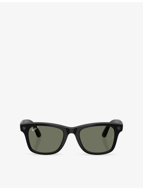Ray-Ban RW4011 Wayfarer Polarised Square-Frame Injected Meta AI Glasses