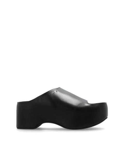 Marni 75mm wedge leather sandals