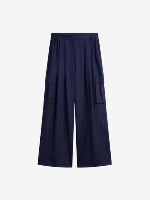 The Frankie Shop Trevi Textured Cargo Pants - Navy
