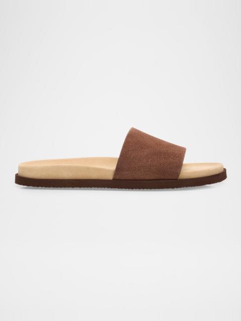 Brunello Cucinelli Men's Suede Slides