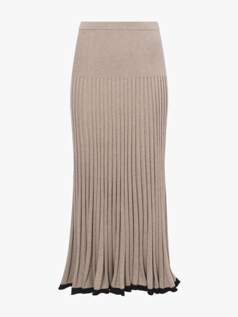 Proenza Schouler Silk Cashmere Rib Knit Skirt