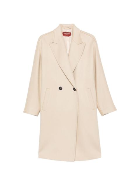 Max Mara double-breasted peaked-lapel coat