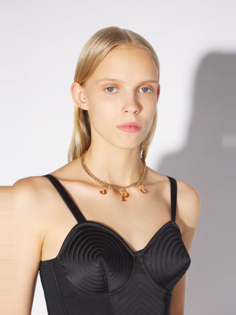 Jean Paul Gaultier THE GOLD-TONE “JPG” NECKLACE