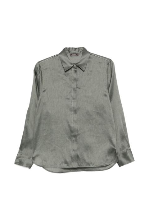 PESERICO jewel-trim shirt