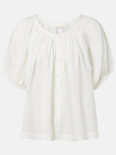 DÔEN June cotton-blend top