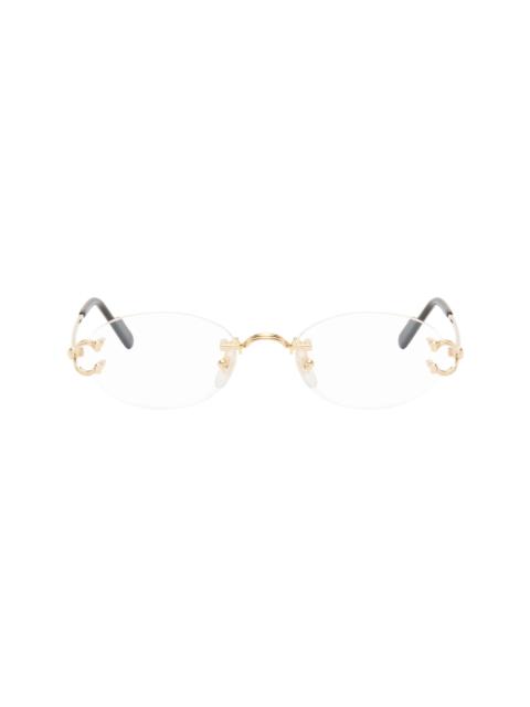 Cartier Gold Signature C Optical Frame Glasses