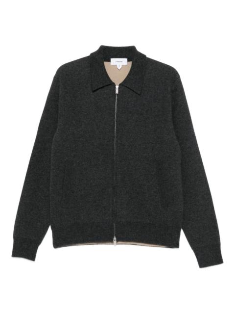 LARDINI Introducing the DOUBLE KNIT BOMBER JACKET, a luxurious piece from the esteemed brand LARDINI. This j