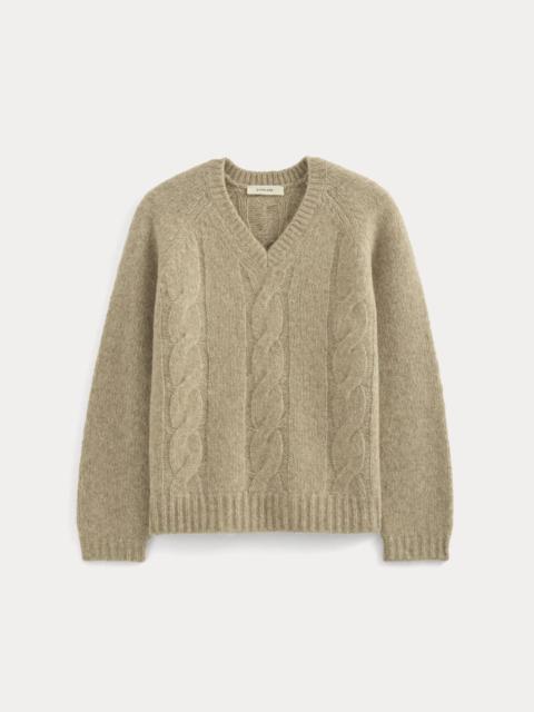 EVERLANE CLOUD CABLE V-NECK SWEATER