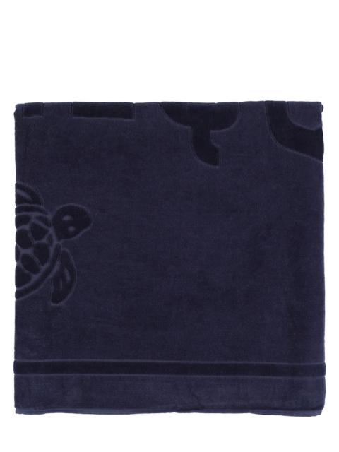 Vilebrequin Logo organic cotton jacquard beach towel