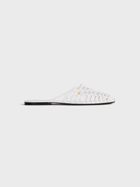 CELINE SCOOBIE BRAIDED MULE IN GOATSKIN