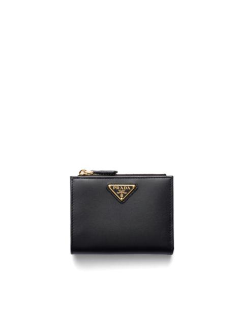 Prada triangle-logo leather wallet