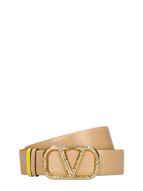Valentino 40mm V Logo reversible leather belt
