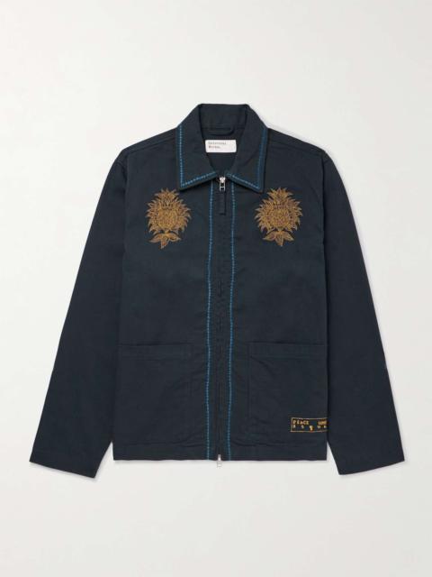 Universal Works Embroidered Cotton-Twill Jacket