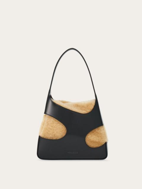 FERRAGAMO SHOULDER BAG WITH CUT-OUT DETAILING (S)