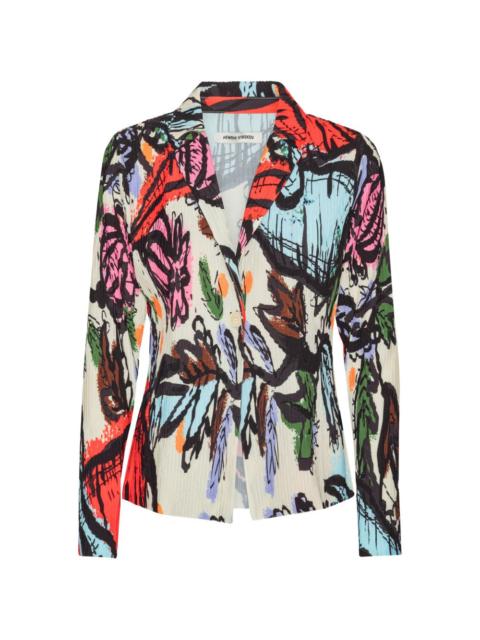 HENRIK VIBSKOV plissé floral jacket