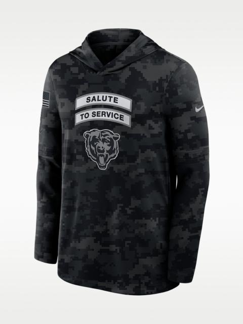 Nike Chicago Bears Salute to Service Sideline Men's Nike Dri-FIT NFL Long-Sleeve Hooded Top