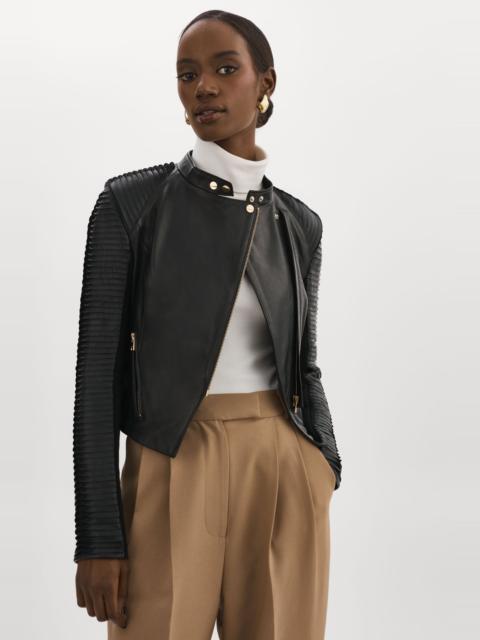 LAMARQUE AZRA GOLD | Leather Biker Jacket