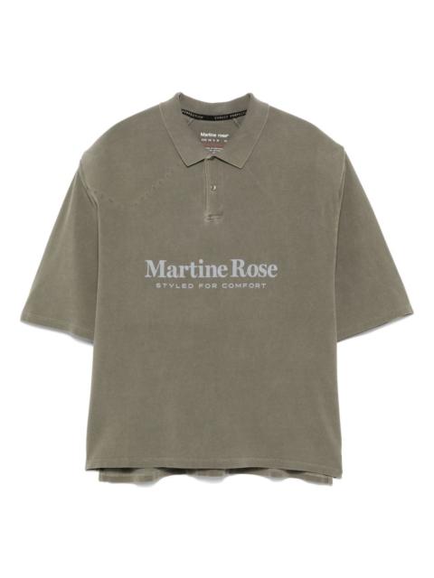 Martine Rose logo-print polo shirt