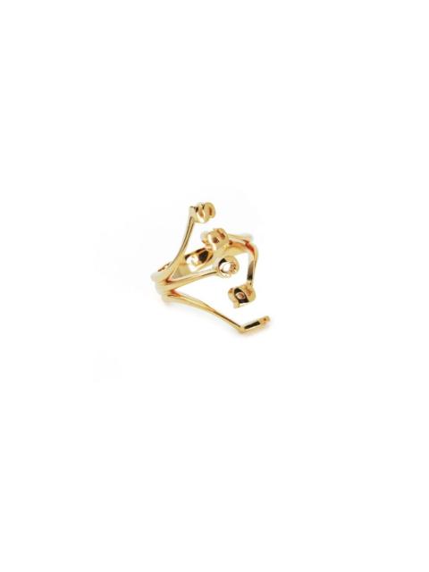 sacai Logo Twined Ring