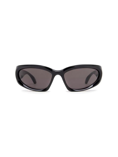 BALENCIAGA logo-plaque sunglasses