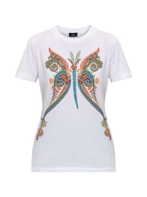Etro butterfly-motif T-shirt