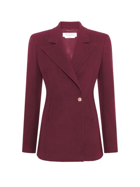 GABRIELA HEARST Lewis Blazer in Plum Cashmere Wool Corduroy
