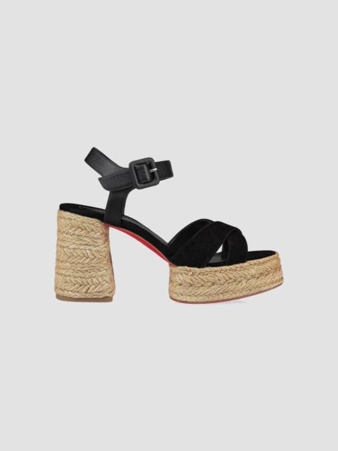 Christian Louboutin Women's Calakala 70MM Suede Platforms - Black