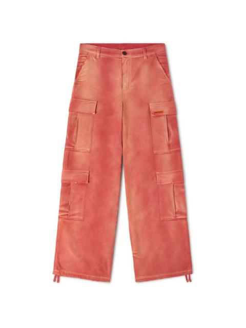 Heron Preston Distressed Canvas Cargo Pants