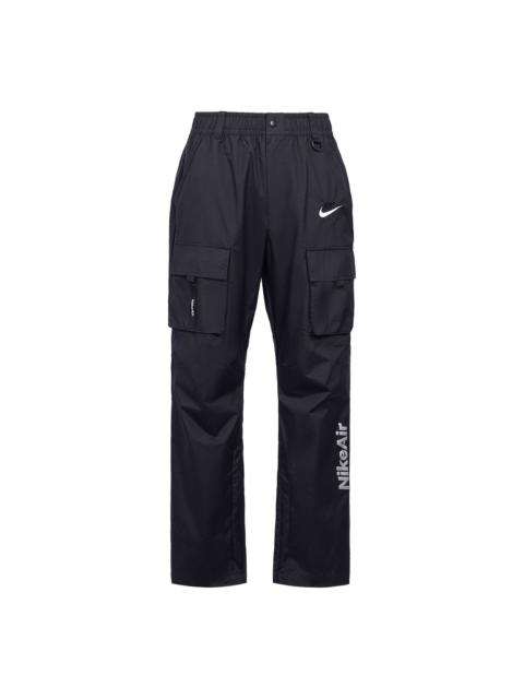 Nike Nike 공기 단단한 색깔 로고 다수 소형 바지 검정 CU4172-010