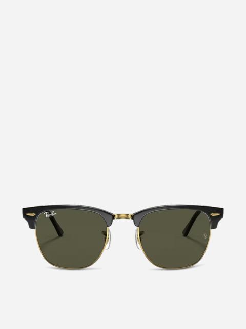 Ray-Ban Clubmaster Classic Sunglasses Polished Black / Gold / G-15 Green