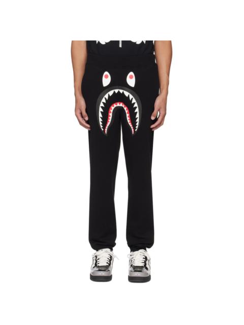 A BATHING APE® Black ABC Camo Shark Sweatpants