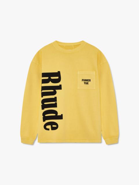 Rhude RHUDE LOGO POCKET LS TEE